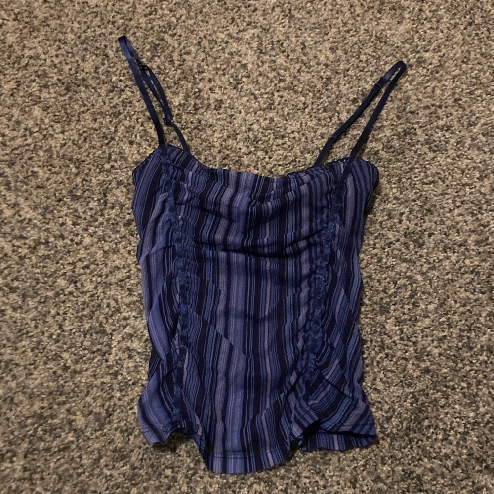 Striped Blue Women's Top